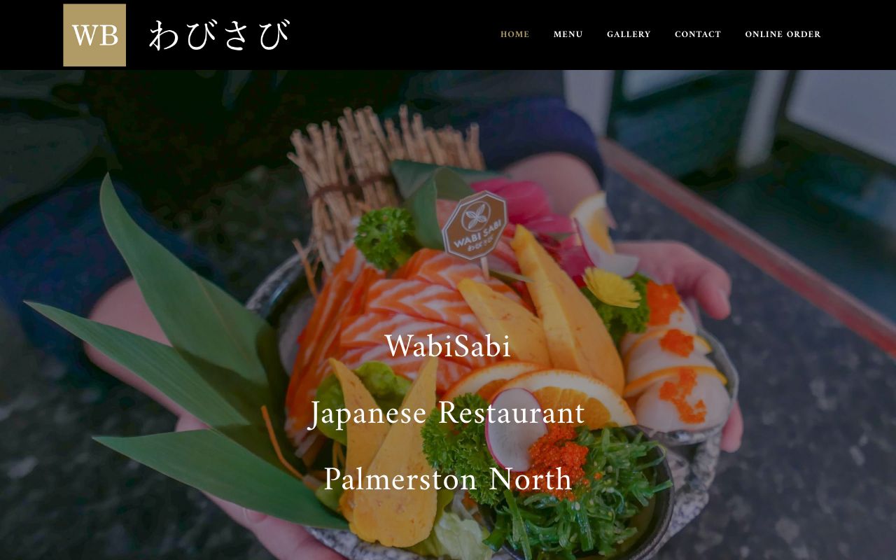 Preview of Wabi Sabi's website