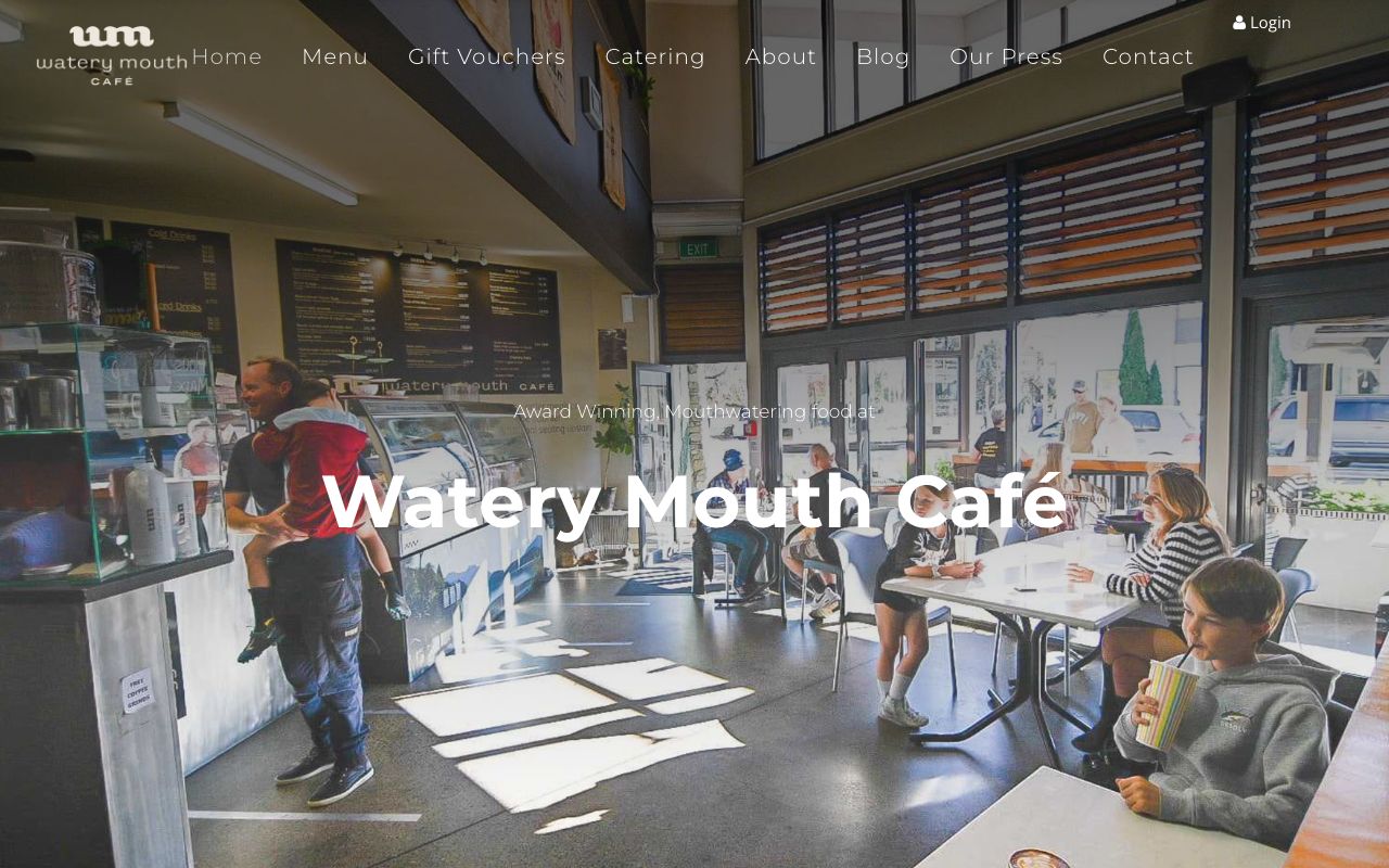 Preview of Watery Mouth Cafe's website