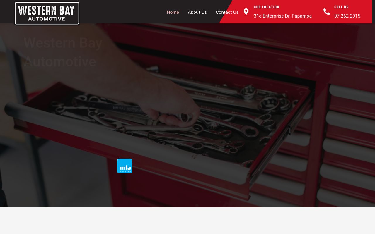 Preview of Western Bay Automotive's website