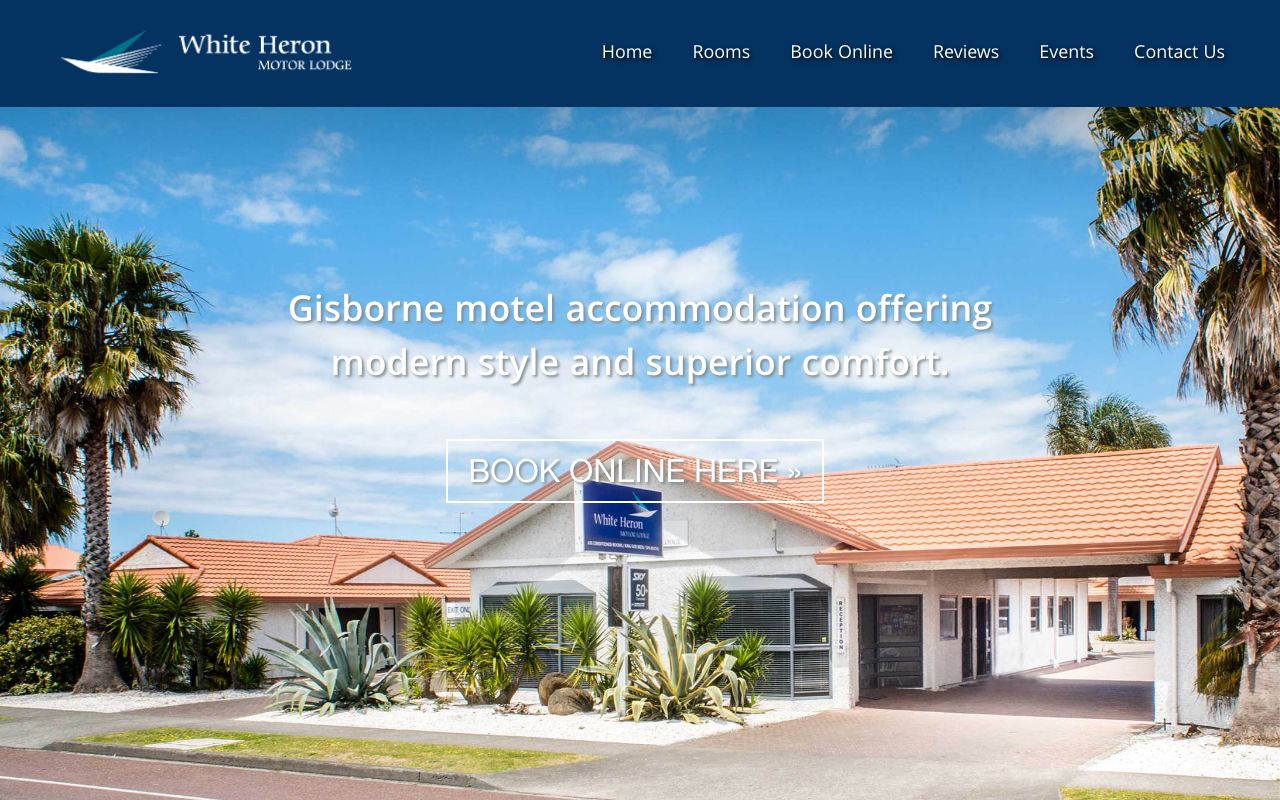Preview of White Heron Motor Lodge's website