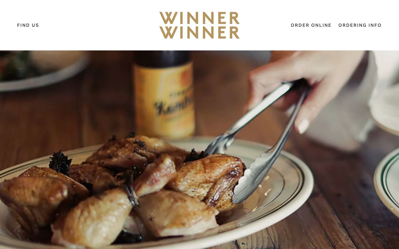 Preview of Winner Winner's website