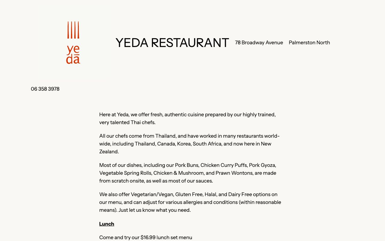 Preview of Yeda's website