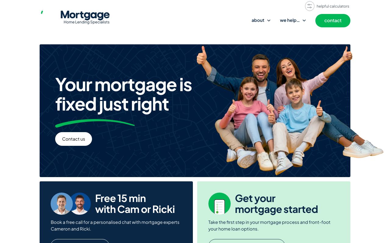 Preview of Your Mortgage's website